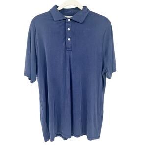 KJUS Mens Athleisure Casual Comfort Fit UPF 50‎ Golf Polo Shirt Size L Navy Blue